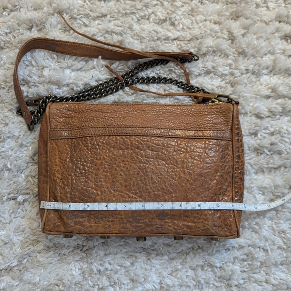 Rebecca Minkoff Cognac Gold Rubbed M.A.C. Crossbody Mac - Picture 3 of 9
